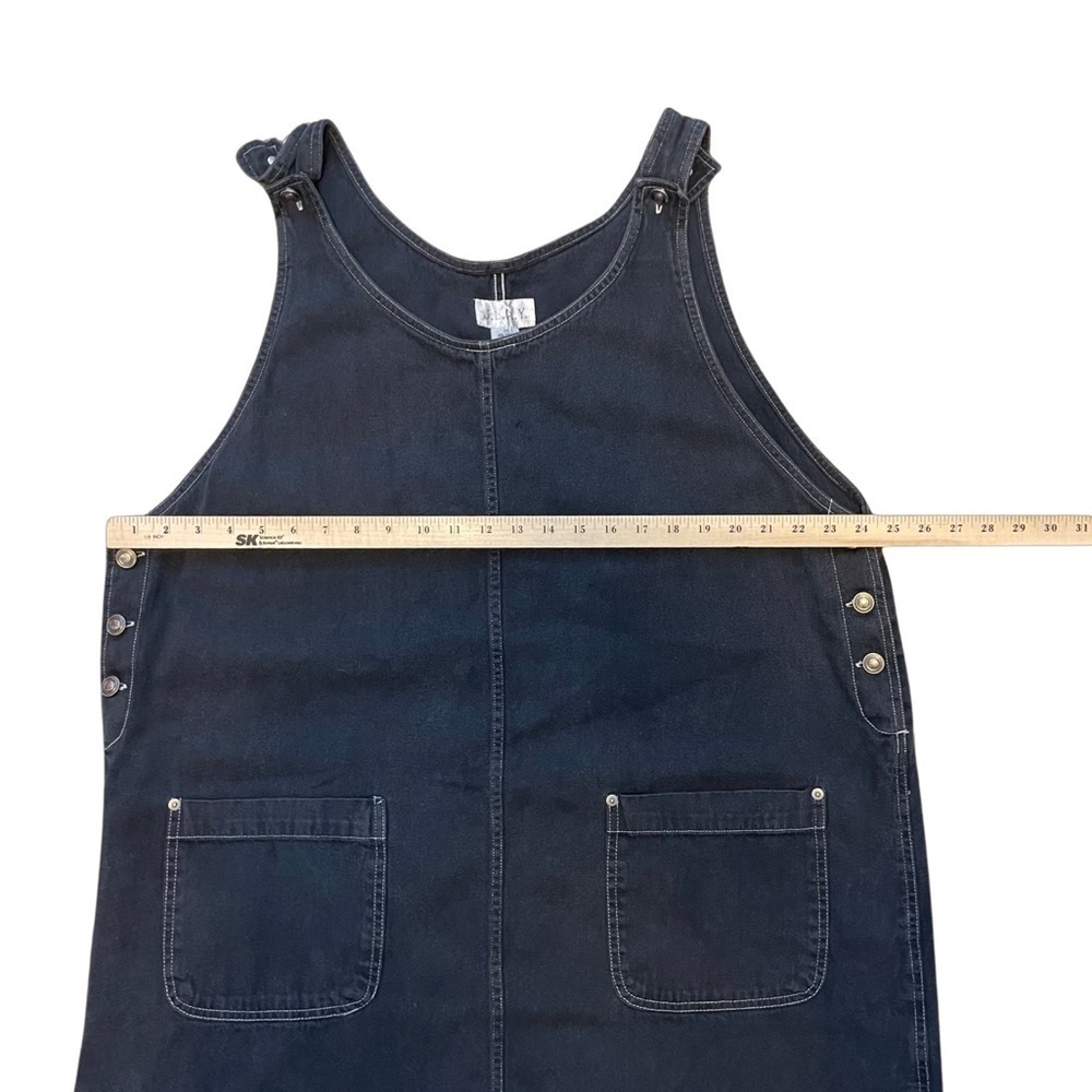 JLNY vintage women size 20 plus size denim blue overall adjustable dress. - Picture 5 of 7